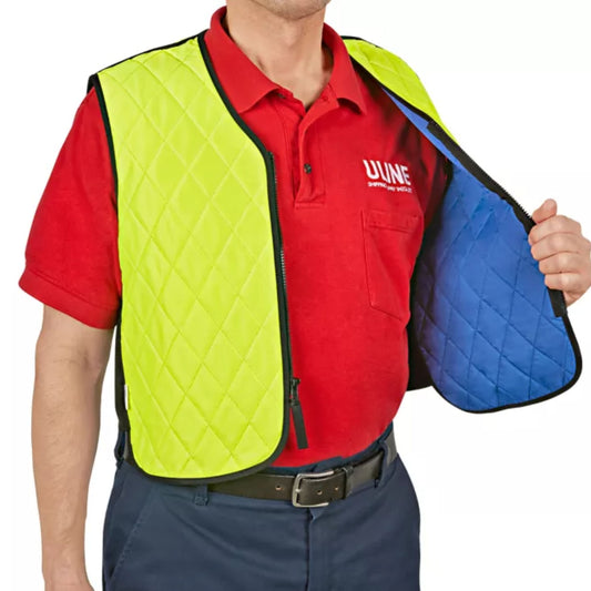 S-17096 Hi-Vis Evaporative Cooling Vest,Lightweight, Washable & Heat Relief (M–3XL)/QTY/ PACK 1