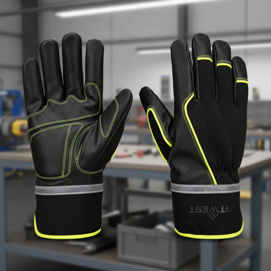 Portwest A753 Cold 450 PU Waterproof Mechanical Glove Thermal Insulated Grip Protection, Black,S,M,L,XL,2XL,3XL