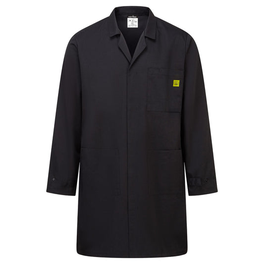 Portwest AS10 Anti-Static ESD Coat Workwear PPE XS,S,M,L,XL,2XL,3XL,4XL,5XL