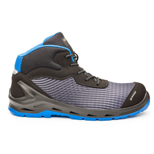 Base Protection B1213 I-Cyber Top S1P ESD SRC Safety Shoe – Metal Free Anti Static Work Shoe (Black/Blue)
