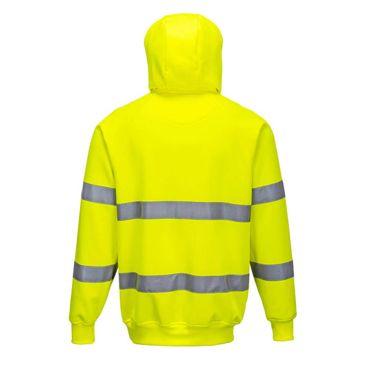Portwest B304 Hi-Vis Hoodie High Visibility Work Hoodie Reflective Workwear