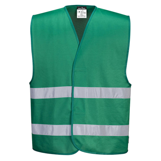 Iona Enhanced Safety Vest F474 - Fluorescent, Reflective,Breathable, Ideal for Various Industries S,M,L,XL,1XL,2XL,3XL,4XL,5XL