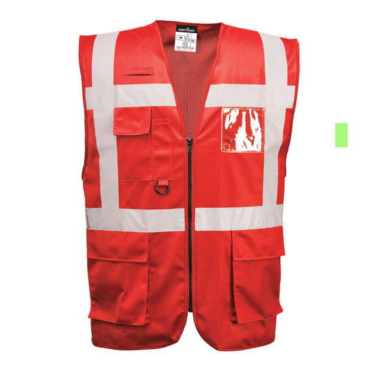 Portwest Best Quality F476 Iona Executive Safety Work Vest with Reflective Tape in S,M,L,XL,2XL,3XL