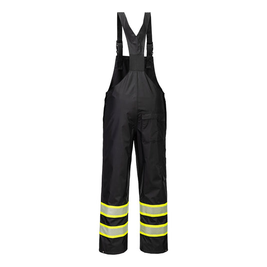 Portwest F488  Iona Plus Enhanced Rain Bib Overall Black