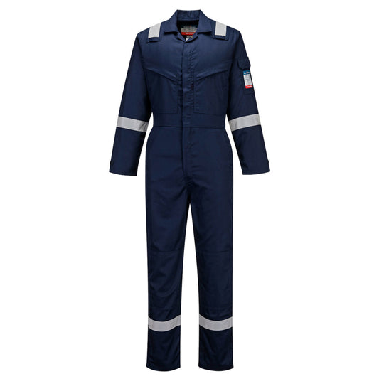 Portwest FR518 Bizflame Work Lightweight FR NFPA 2112 Coverall With Dual Hazard Protection S,M,L,XL,2XL,3XL