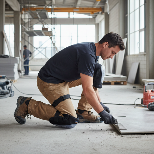 Portwest KP30 Super Gel Knee Pads-Durable PVC Shell & Adjustable Comfort Straps for Construction, Flooring & Industrial Work