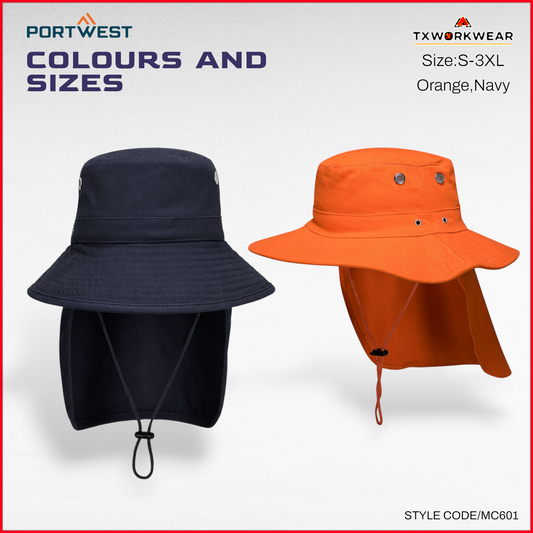 Portwest MC601  Wide Brim Sun Protection Hat