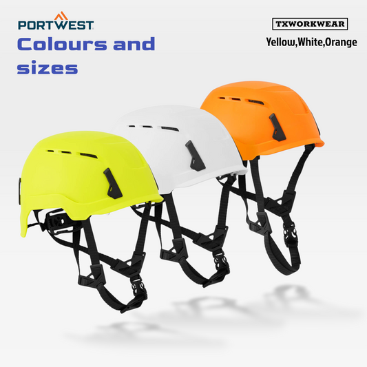 Portwest PS82 Height Endurance Helmet Expert Climbing Safety Helmet with Type II Impact Protection