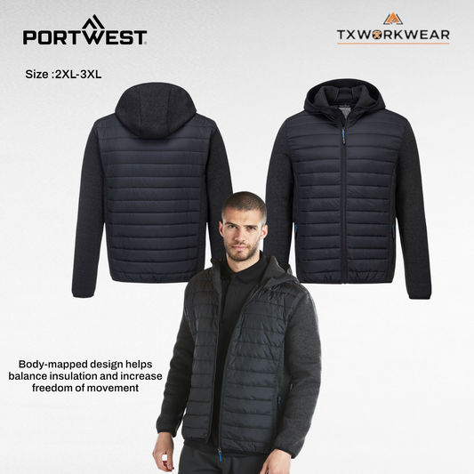 T832 - KX3 Hybrid Baffle Jacket Gray Marl
