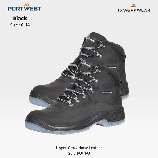 Portwest FW57 Steelite All Weather Boot S3 WR Black