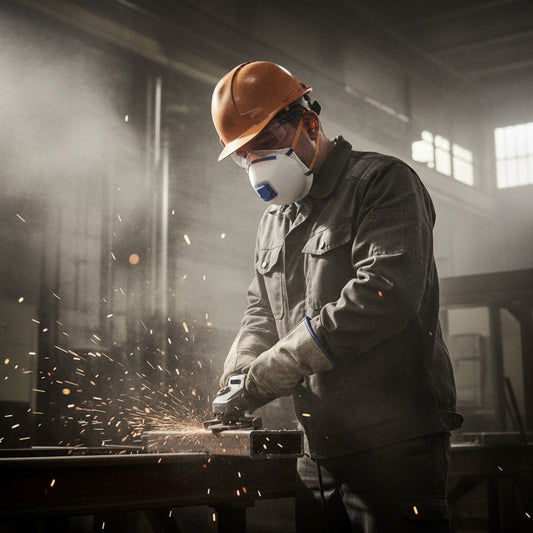 Portwest P201 N95 Valved Cup Respirator – 95% Filtration Dust Mask with Exhalation Valve (Pack of 10, White)