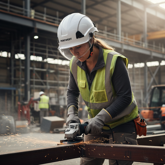 Portwest PA03 Height Endurance Clear Visor – Panoramic Anti-Fog & Anti-Scratch Polycarbonate Face Shield