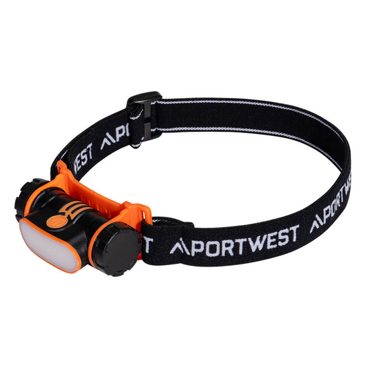 Portwest PA70 USB Rechargeable LED Head Lamp – 150 Lumens, Water Resistant