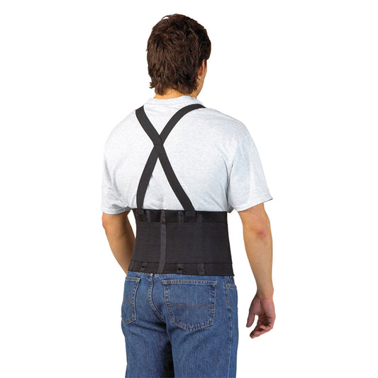 Portwest PW80 Back Support Belt – Adjustable Belt with Shoulder Straps for Lower Back Protection, Lifting Support & Workplace Safety