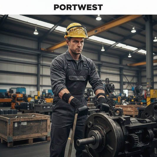 Portwest PW83 Wrist Support Strap (Pack of 2) – Adjustable Lightweight Wrist Brace for Lifting, Work Support & Injury Prevention