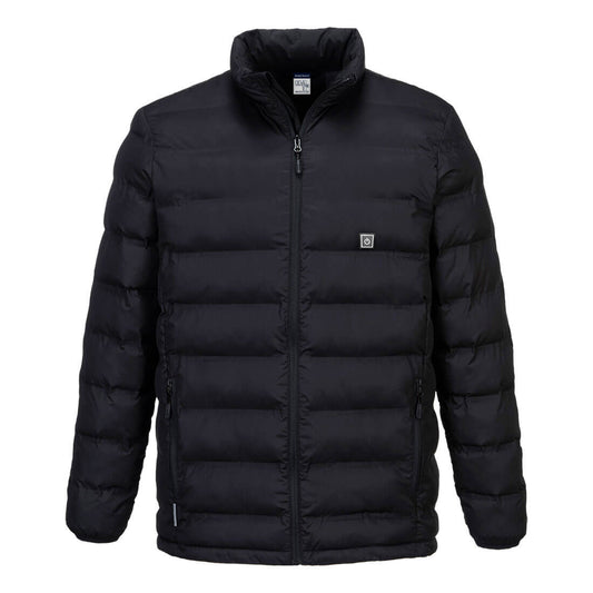 Portwest S557 - Ultrasonic Heated Tunnel Jacket Black in S,M,L,XL,2XL,3XL
