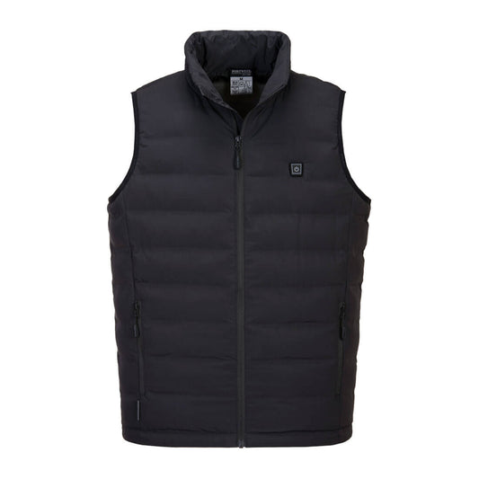 S558 - Ultrasonic Heated Tunnel Bodywarmer Black IN S,M,L,XL,2XL,3XL