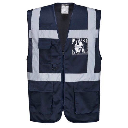 Portwest UF476 Iona Executive Safety Work Vest with Reflective Tape in S,M,L,XL,2XL,3XL