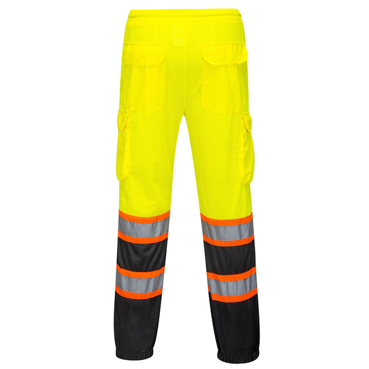 Portwest US388 High Visibility Two-Tone Reflective Lightweight Mesh Over Pants Hi Vis Cargo Safety Work Pants
