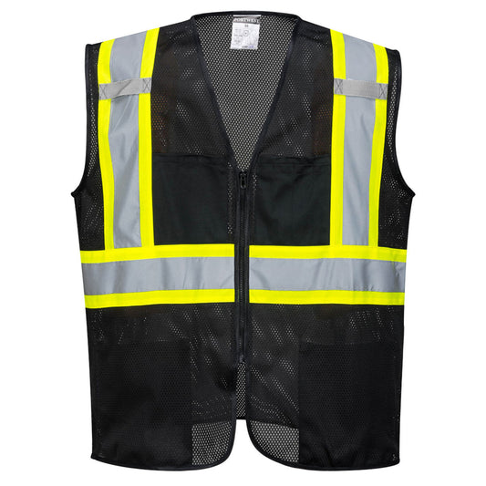 Portwest US391 Iona Safety Protective Vest with Pocket Adjustable Strap in S,M,L,XL,2XL,3XL,4XL,5XL,6XL