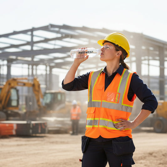 Portwest Z470 650ml Water Bottle – White | Durable Plastic Drinkware