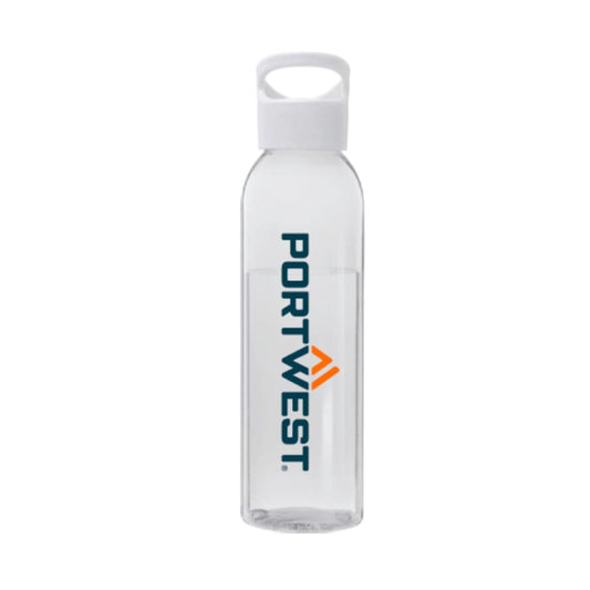 Portwest Z470 650ml Water Bottle – White | Durable Plastic Drinkware