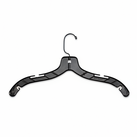 S-20947 Swivel Hook Plastic Hangers – 17” with Metal Hook ( 100 Pack)