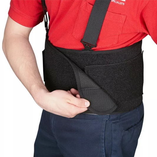 H-855 Uline Universal Waist Belt with Adjustable Suspenders & Hi-Vis Safety