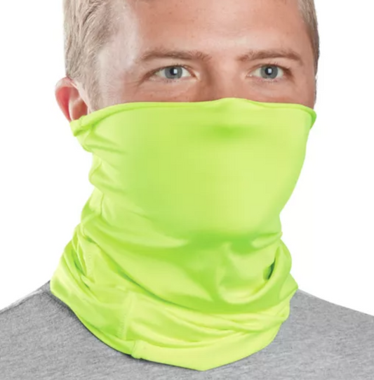 S-23924 Cooling Multi-Band – 3 Hour Cooling Face Mask & Headwear (UPF 50+, Lime/Blue/Black)