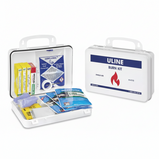 H-4172 Uline Burn Kit – Workplace Emergency Burn Treatment Kit (Wall Mountable)