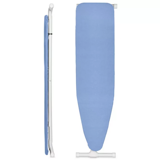 H-11355 Adjustable Ironing Board – 53” Steel Top with Foam Pad & Cotton Cover (Up to 35” Height)