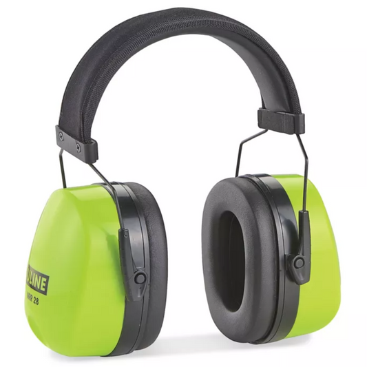 S-20706 Uline Noise Reduction Earmuffs – NRR 28 dB Hearing Protection (Hi-Vis Lime & Black)