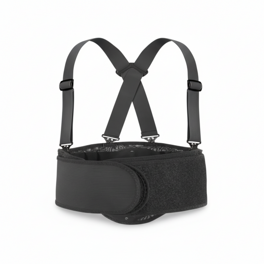 H-441 Uline Lumbar Support Pad Belt – Heavy-Duty Back Support with Adjustable Straps (S–4XL, Black)