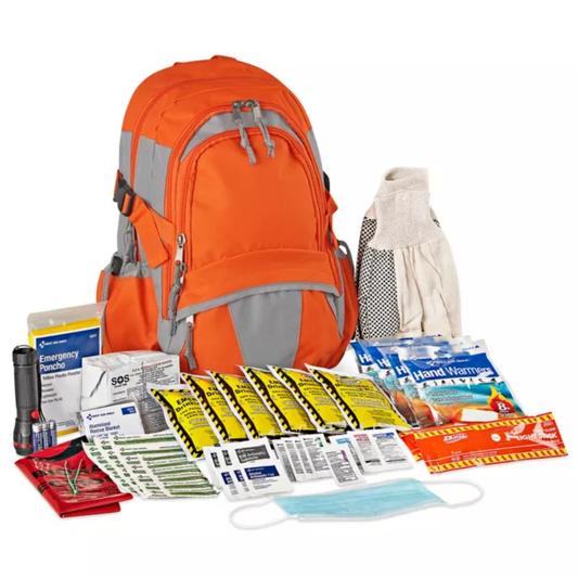 H-11381 Emergency Survival Backpack – 3-Day Disaster Preparedness Kit (65 Items, 1 Person)