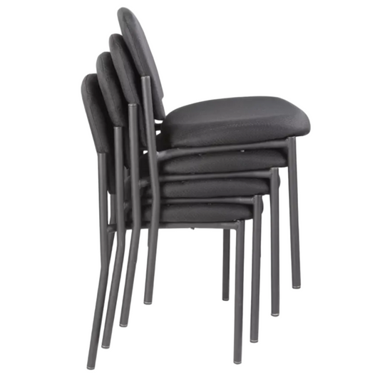 H-3733 Fabric Stackable Chair – Padded Seat, Steel Frame & Space-Saving Design (300 lb Capacity)