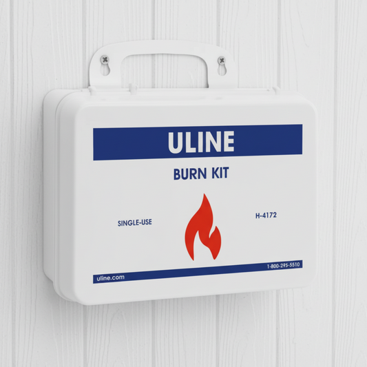 H-4172 Uline Burn Kit – Workplace Emergency Burn Treatment Kit (Wall Mountable)