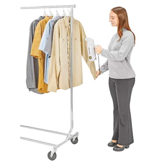 H-6551 JIFFY® ESTEAM Handheld Garment Steamer – Fast Heat, 15-Min Steam & Auto Shutoff (600W)